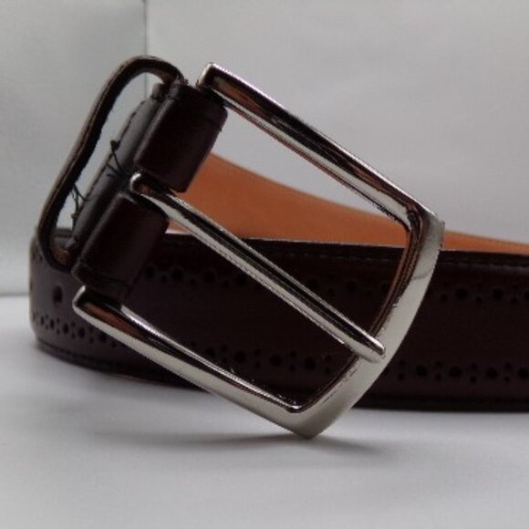 Allen Edmonds Manistee Dress Belt  Chili (74035) - Picture 5 of 8